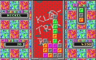 Klatrix atari screenshot
